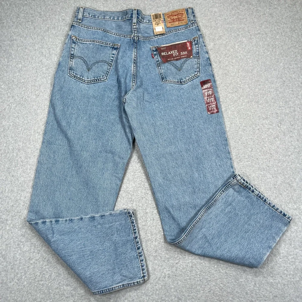 Levis 550 Jeans Mens 36x32 Blue Relaxed Fit Taper Vintage 2007 Y2K Deadstock NWT